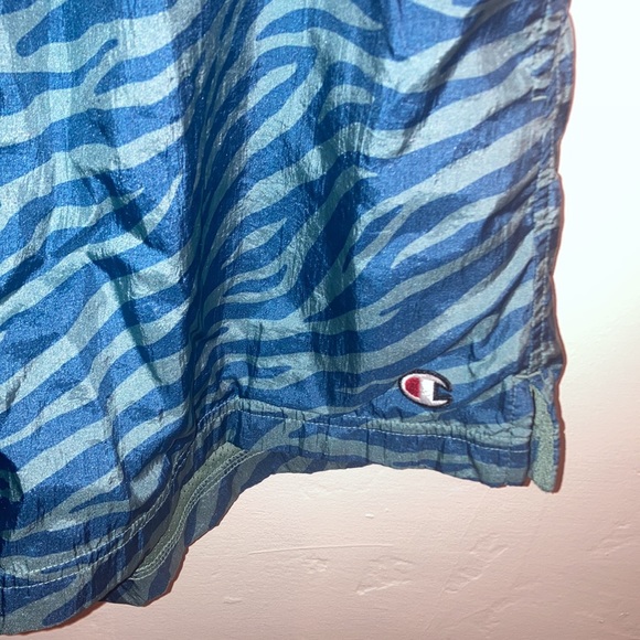 🦓🏀 Green x Blue Zebra Baller Basketball Shorts by Champion Size Medium 💎🪄 - Picture 3 of 9